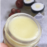 Golden Goddess Salve Made with organic ingredients: Sweet almond oil and beeswax from Volcano Hawaii. With organic essential oils of: Lavender, chamomile, neroli, rose geranium, bergamot. Organic herbs: lavender, chamomile, calendula.